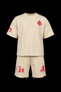 ALL IN - Bone and red