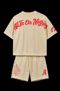 ALL IN - Bone and red