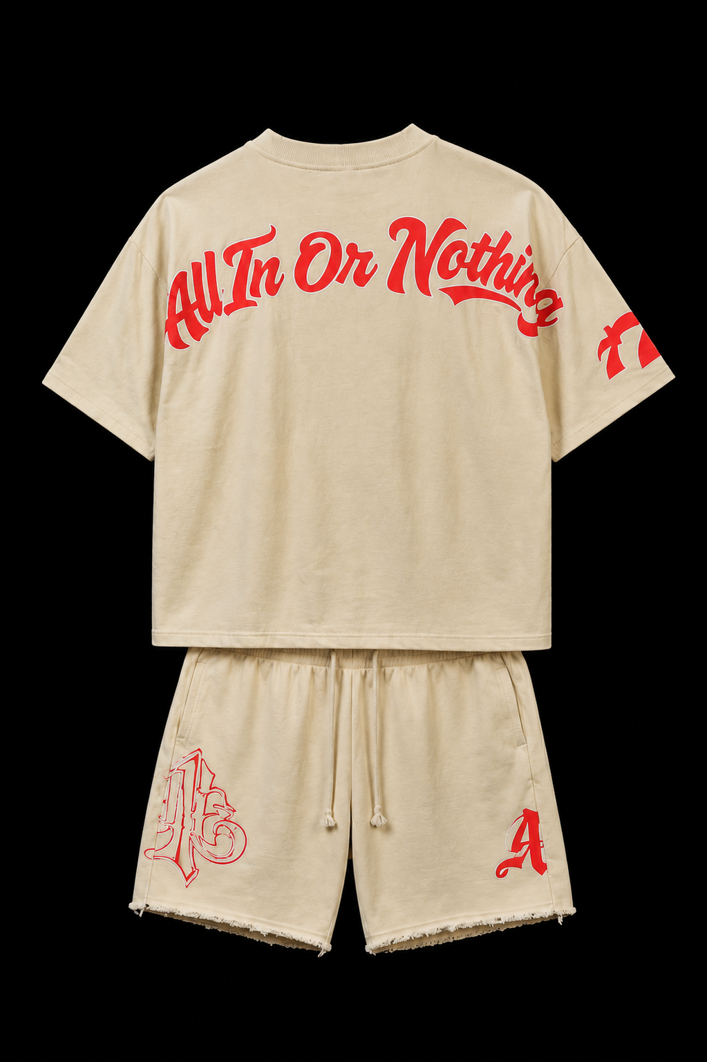 ALL IN - Bone and red